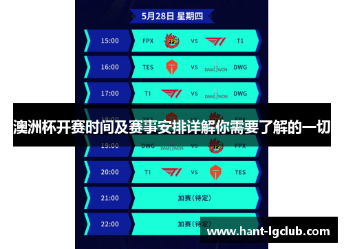 澳洲杯开赛时间及赛事安排详解你需要了解的一切 澳洲杯开赛时间及赛事安排详解你需要了解的一切